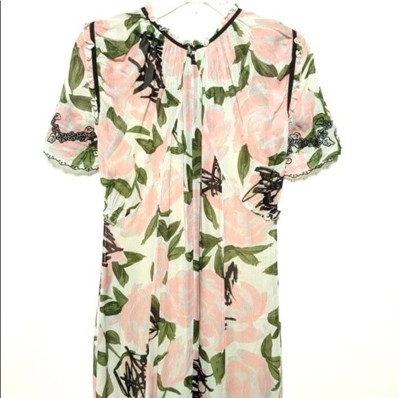 Coach Sheer Floral Midi Dress 4 2017 Collection - Picture 7 of 16